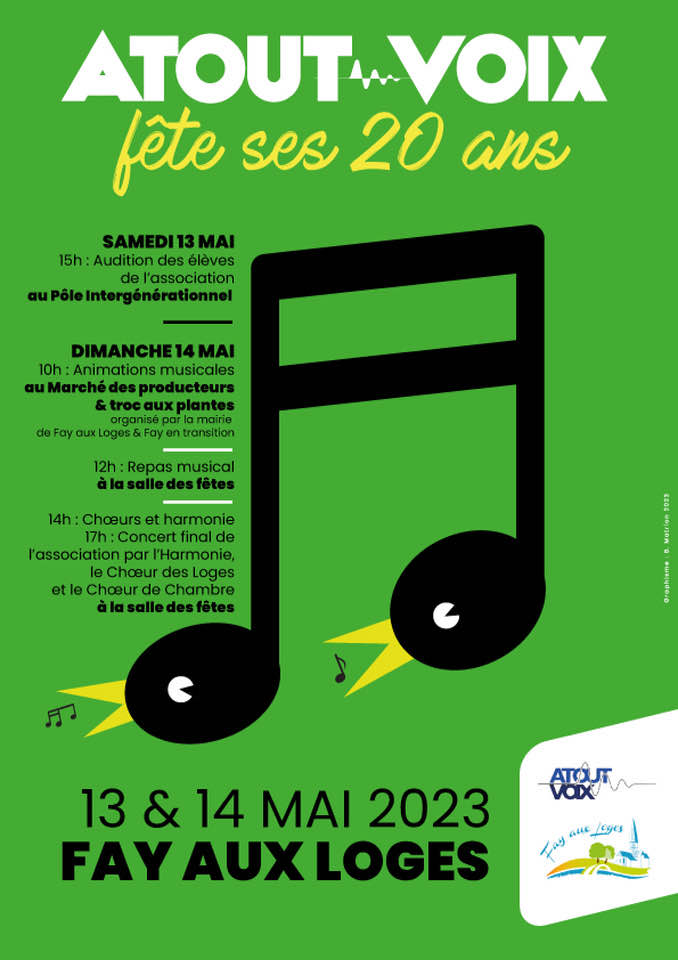 Affiche Atout Voix Fay aux Loges Mai 2023