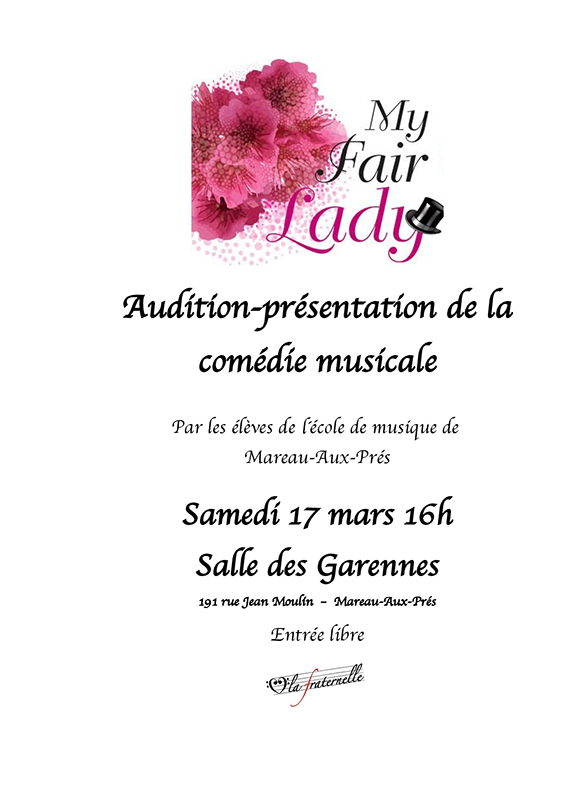 Affiche Audition My Fair Lady