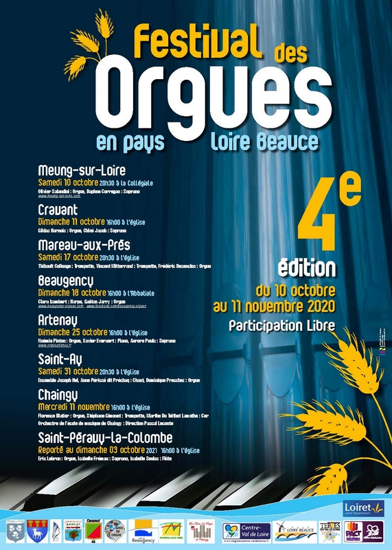 Affiche Festival des Orgues 2020